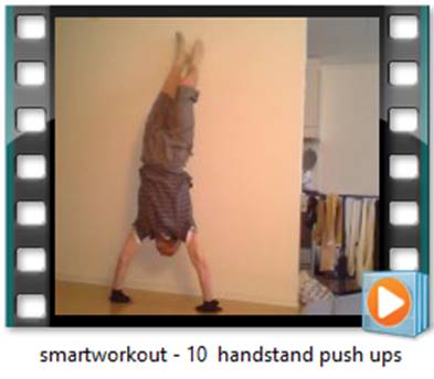 smartworkout - 10 handstand push ups