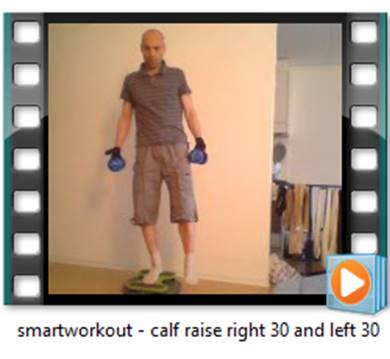 smartworkout - calf raise right 30 and left 30