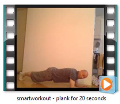 smartworkout - plank for 20 seconds